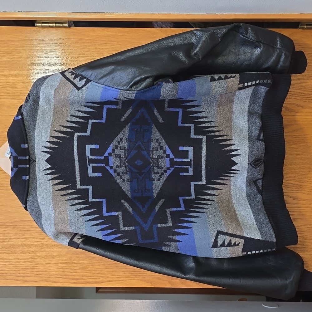 Pendleton XXL Men's Zip-Up Wool & Leather Jacket - Picture 7 of 7